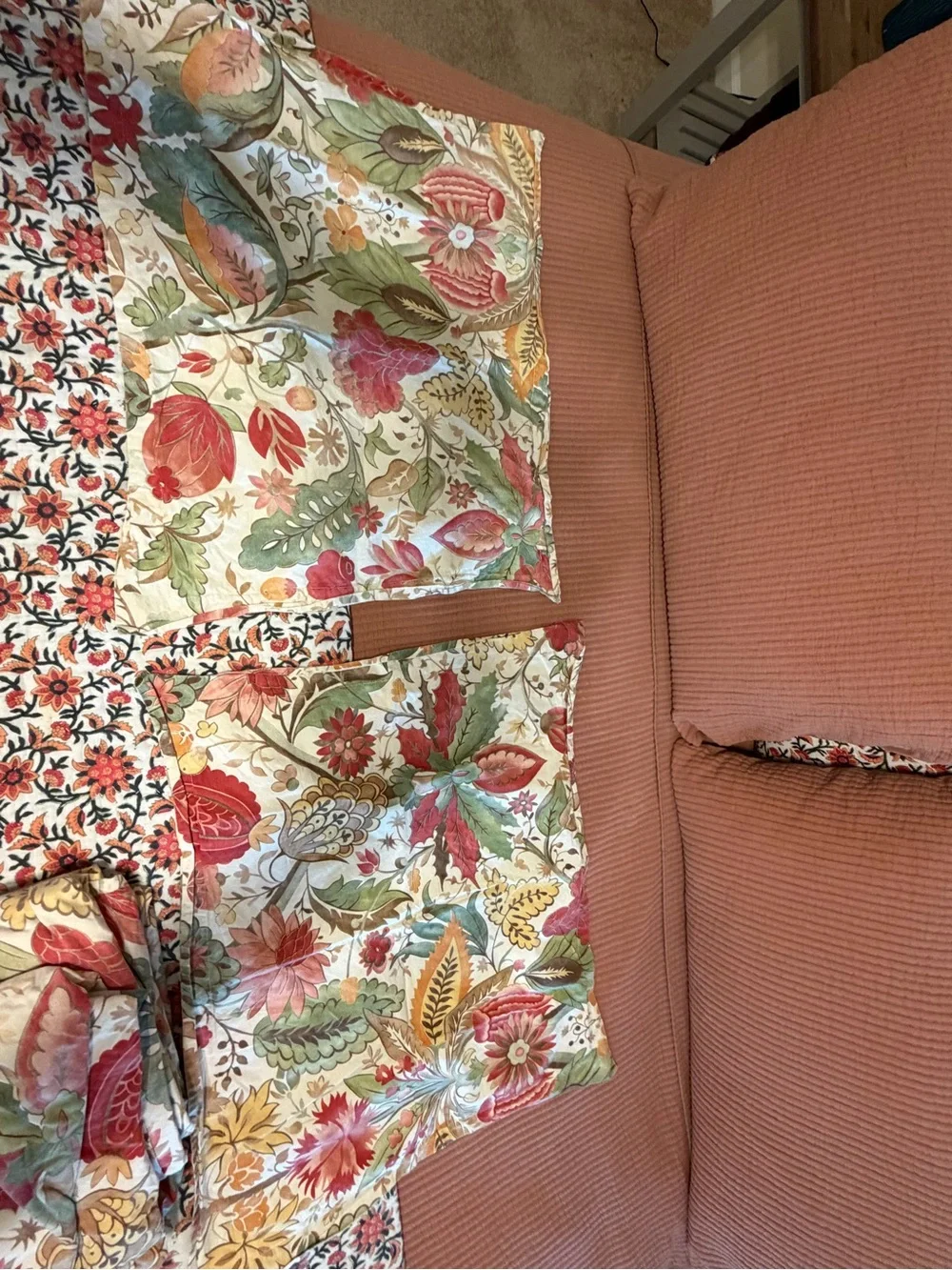 Pottery Barn Courtney Organic Cotton King Duvet and 2 Standard Shams EUC